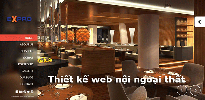 Thiết kế website nội ngoại thất chuyên nghiệp