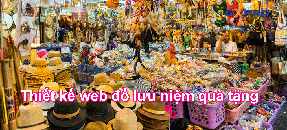 thiết kế web đồ lưu niệm quà tặng