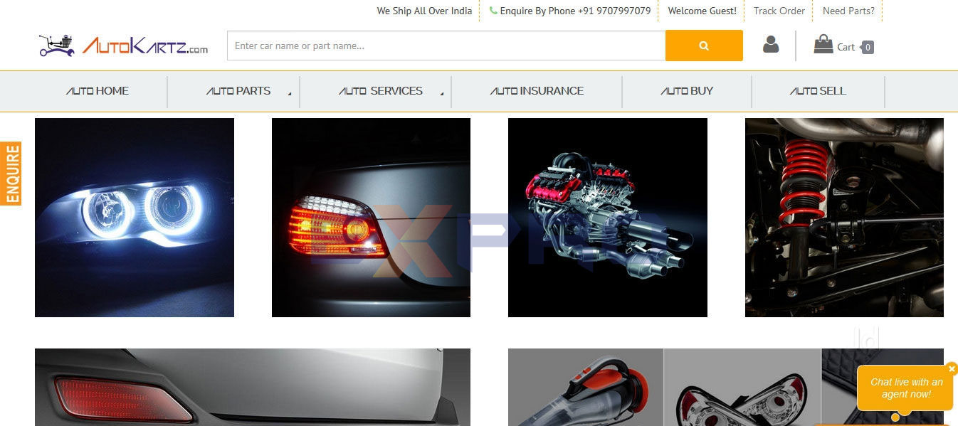 Thiết kế web phụ tùng ô tô xe máy chuyên nghiệp