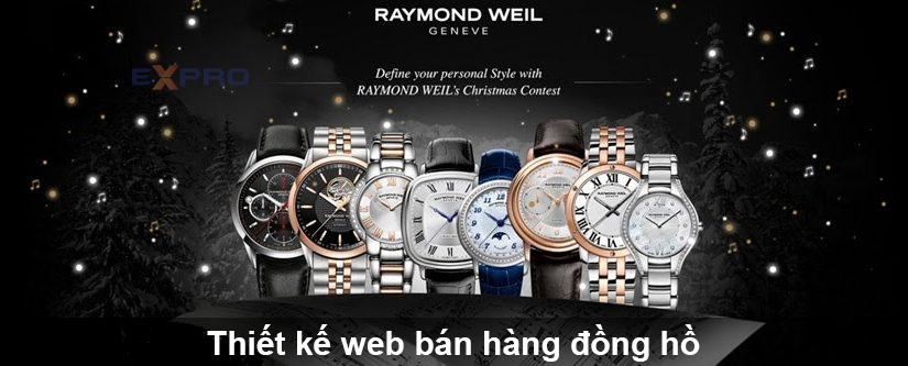 Thiết kế web bán hàng đồng hồ chuyên nghiệp chuẩn SEO