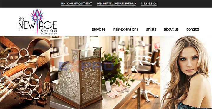 Thiết kế website tiệm salon tóc