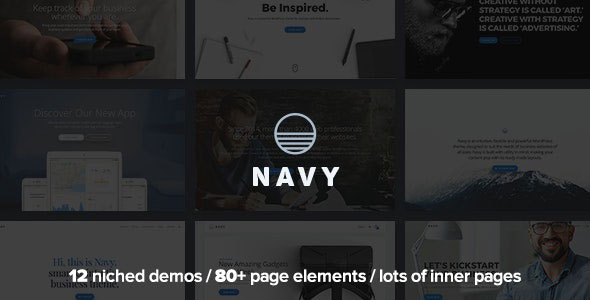 Mẫu web bán hàng Navy Wordpress