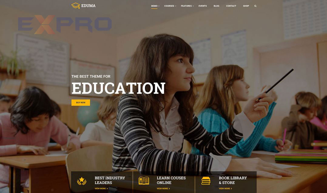 Thiết kế web trường học giáo dục