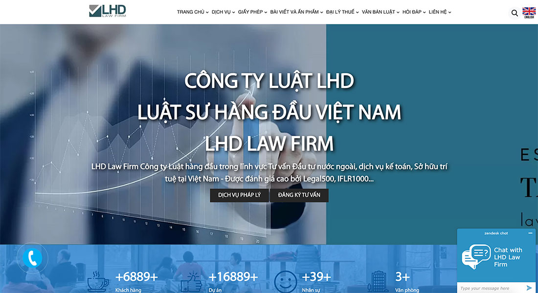 Xu hướng thiết kế trang web ngành luật