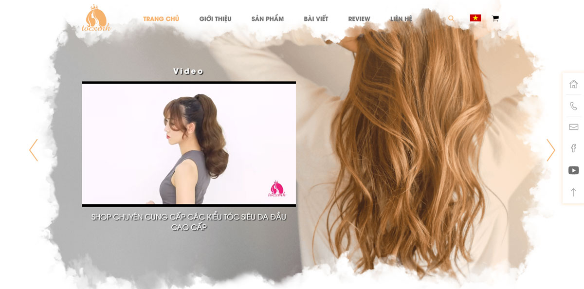 Website bán tóc giả chuyên nghiệp