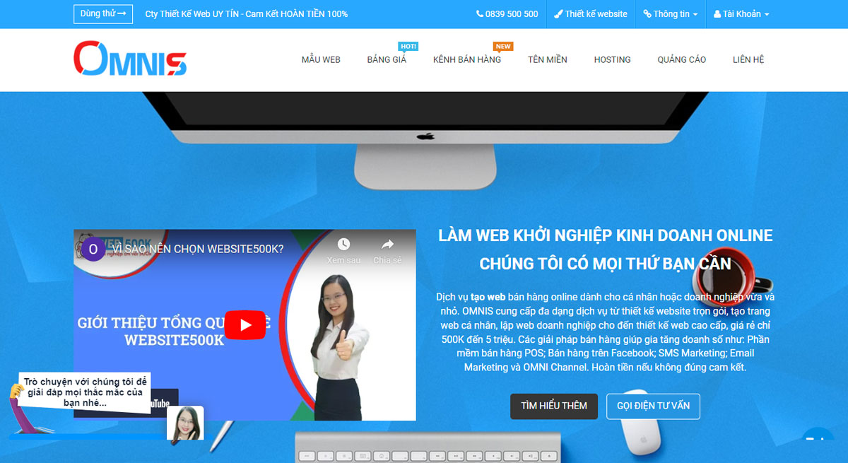 Công ty thiết kế web 500k