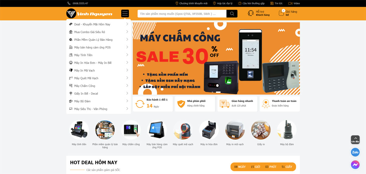 Thiết kế web bán và sửa chữa máy in chuyên nghiệp