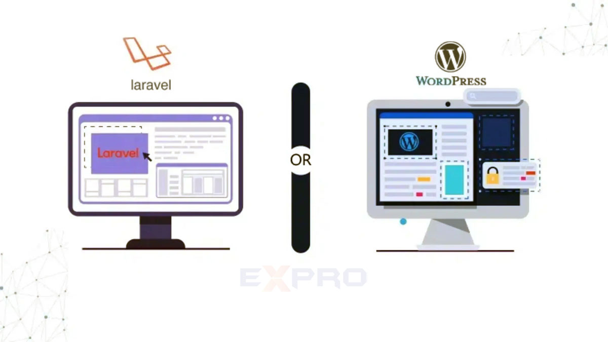 Lararel và Wordpress làm web