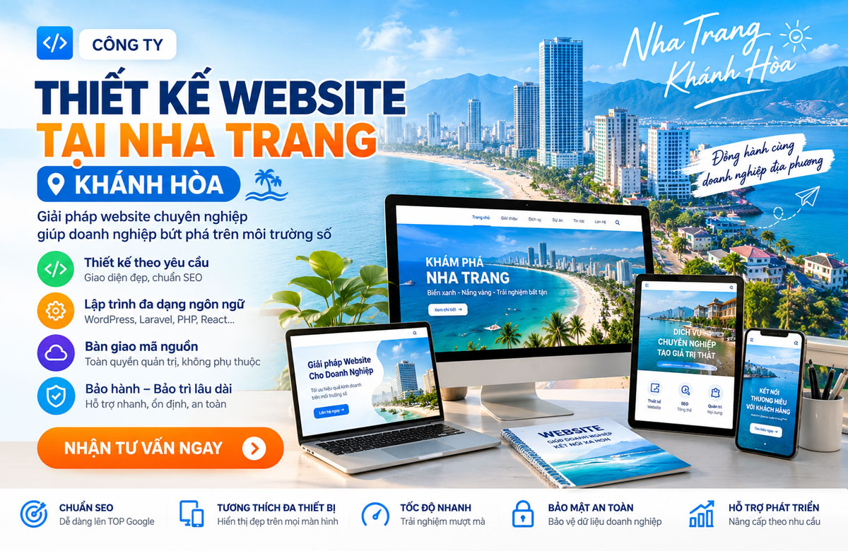 Thiết kế website tại Nha Trang Khánh Hoà chuyên nghiệp