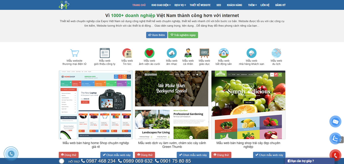 Thiết kế web nhanh 247