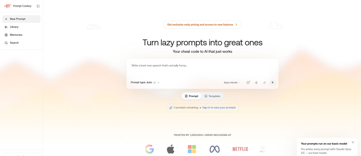 Web Prompt Cowboy