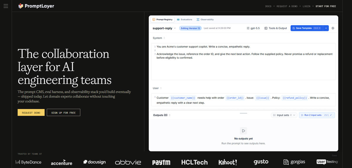 Web PromptLayer