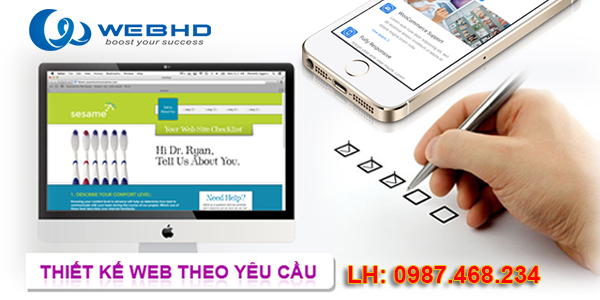 Thiết kế website theo yêu cầu