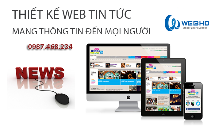 Thiết kế web tin tức, báo chí,tạp chí online