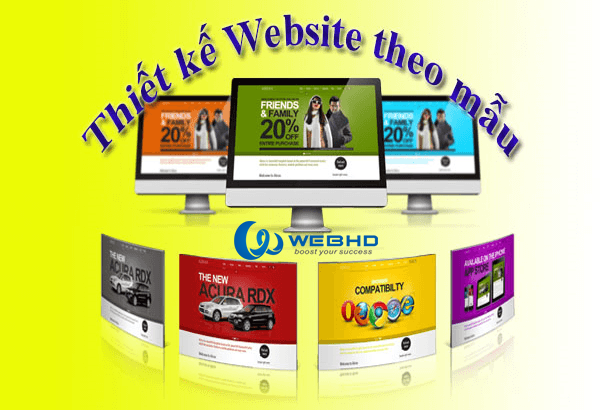 Thiết kế website theo mẫu