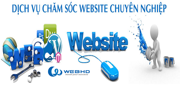 Chăm sóc web chuyên nghiệp