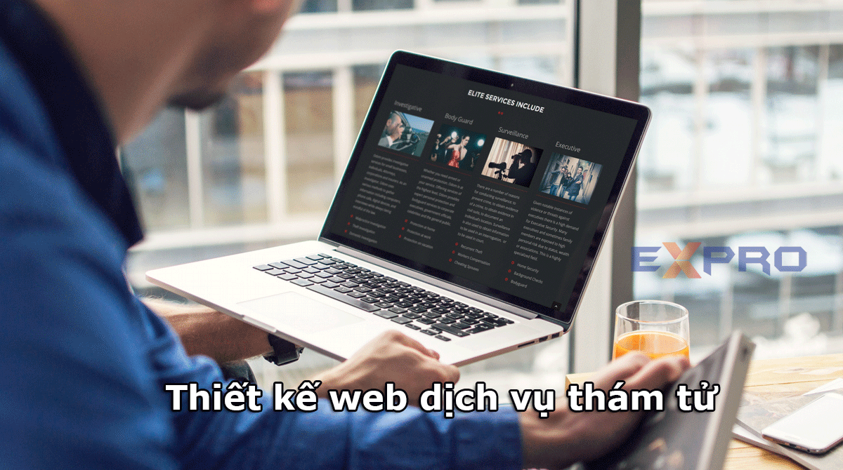 Thiết kế web dịch vụ thám tử chuyên nghiệp