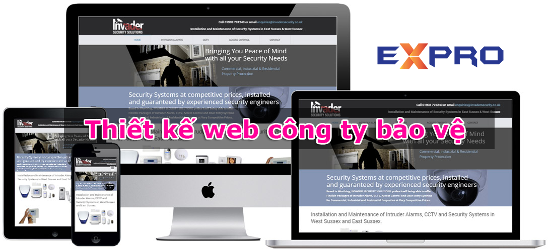 Thiết kế website công ty bảo vệ - Mẫu website bảo vệ đẹp