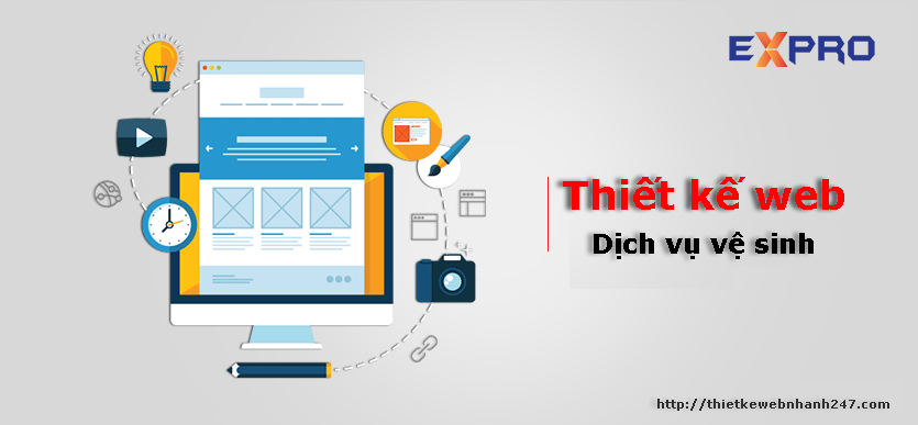 Thiết kế website dịch vụ vệ sinh chuyên nghiệp chuẩn Seo Google