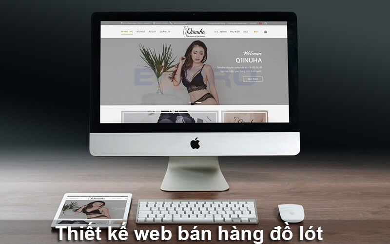 Thiết kế web bán đồ lót giá rẻ đẹp và độc đáo