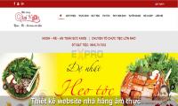 Thiết kế web nhà hàng ẩm thực  chuyên nghiệp