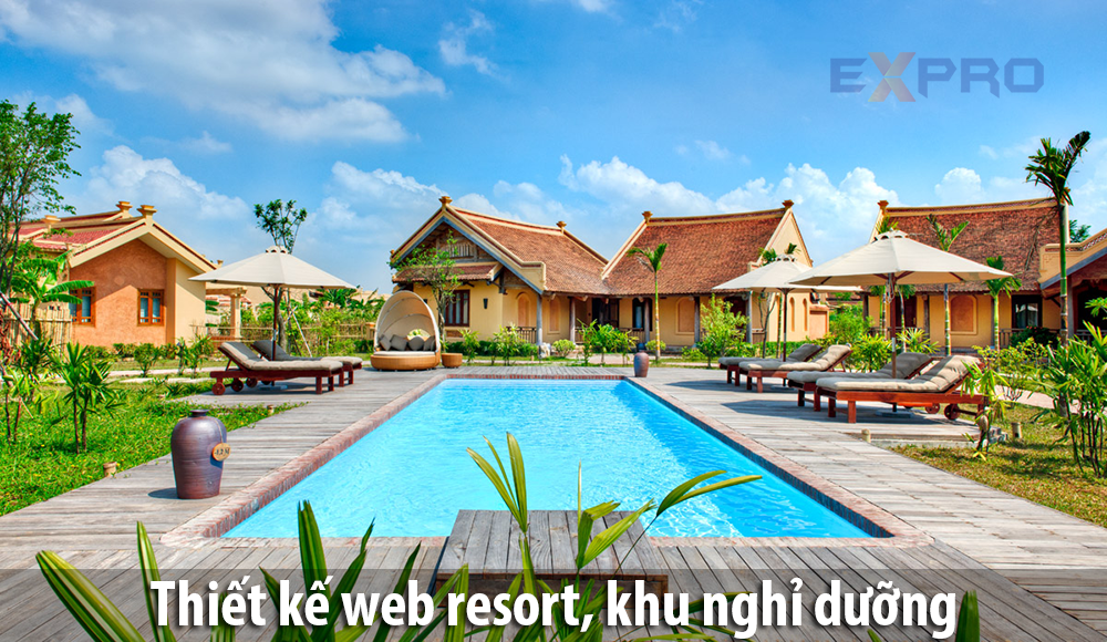 Thiết kế web Resort, khu nghỉ dưỡng chuyên nghiệp chuẩn SEO