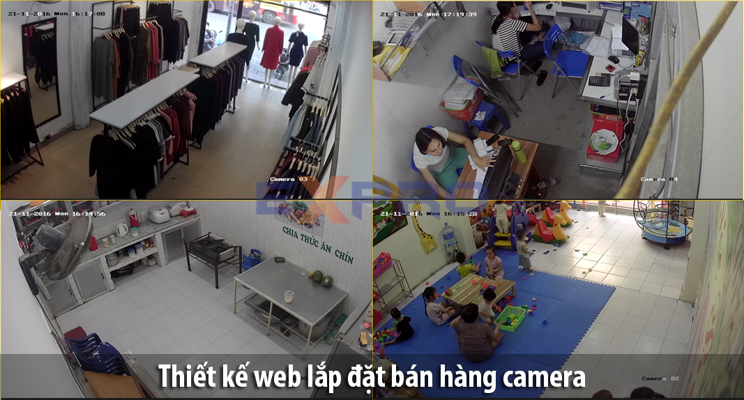 Thiết kế web công ty lắp đặt bán hàng Camera uy tín, chất lượng