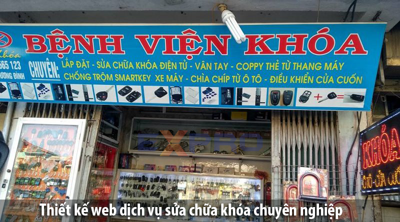 Thiết kế web dịch vụ sửa chữa khóa