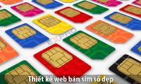 Thiết kế web bán sim số đẹp, thẻ điện thoại