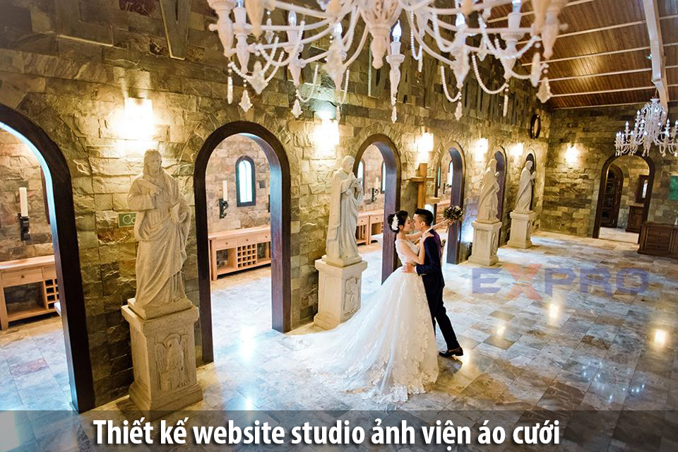 Thiết kế web studio ảnh viện áo cưới 