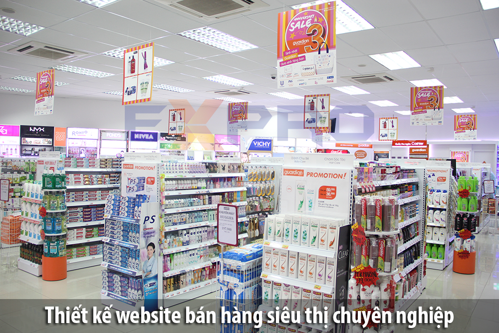 Thiết kế web bán hàng siêu thị chuyên nghiệp