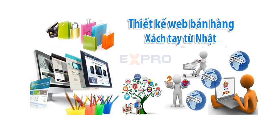 Thiết kế web bán hàng xách tay từ Nhật 