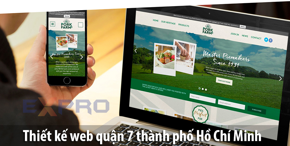 Thiết kế website tại Quận 7 TPHCM chất lượng giá rẻ