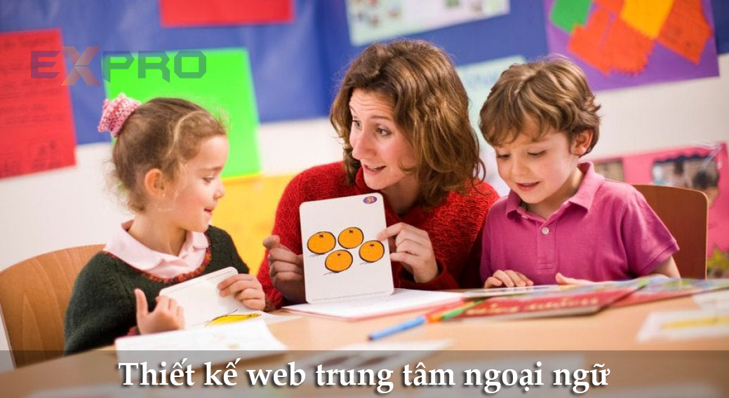 Thiết kế web trung tâm ngoại ngữ