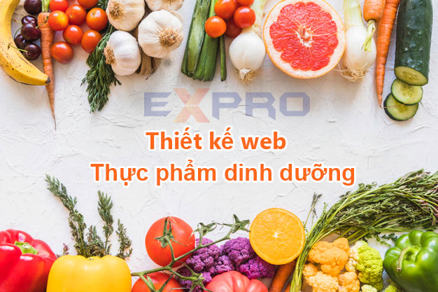 Thiết kế web thực phẩm dinh dưỡng giá rẻ 