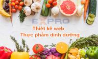 Thiết kế web thực phẩm dinh dưỡng giá rẻ