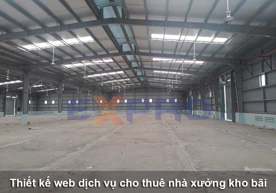 Thiết kế web dịch vụ cho thuê kho bãi, nhà xưởng chuyên nghiệp