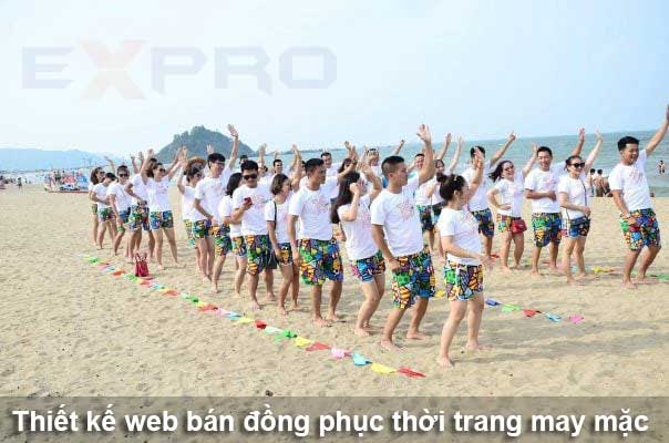 Thiết kế web bán đồng phục thời trang may mặc