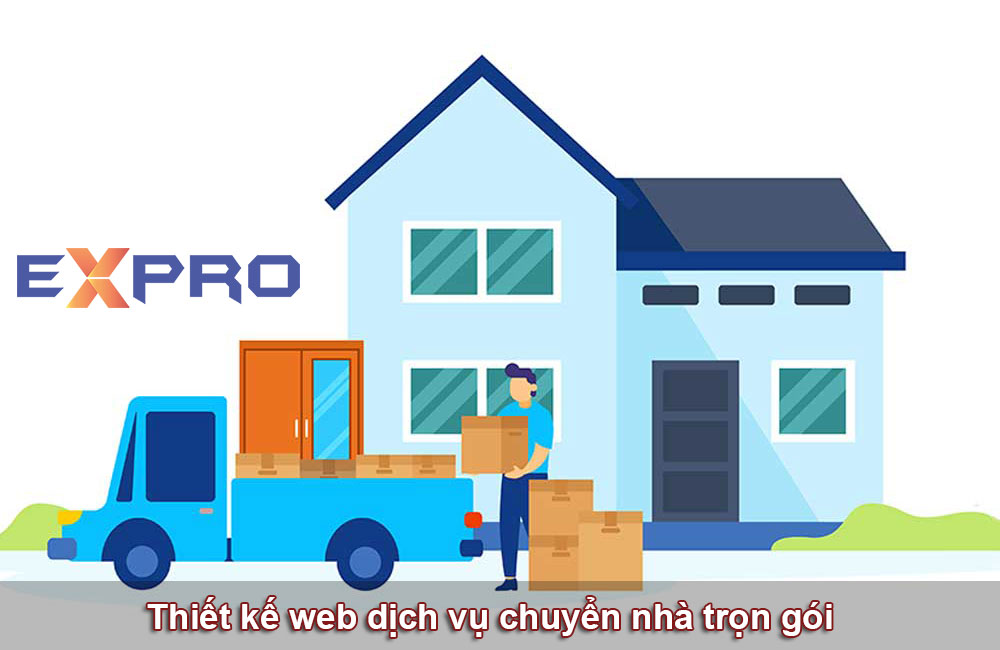 Thiết kế web dịch vụ chuyển nhà trọn gói giá rẻ 