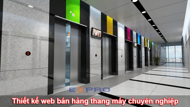 Thiết kế web công ty cung cấp bán hàng thang máy chuyên nghiệp