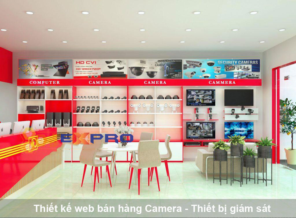 Thiết kế web bán camera  thiết bị giám sát giá rẻ hỗ trợ 24/7