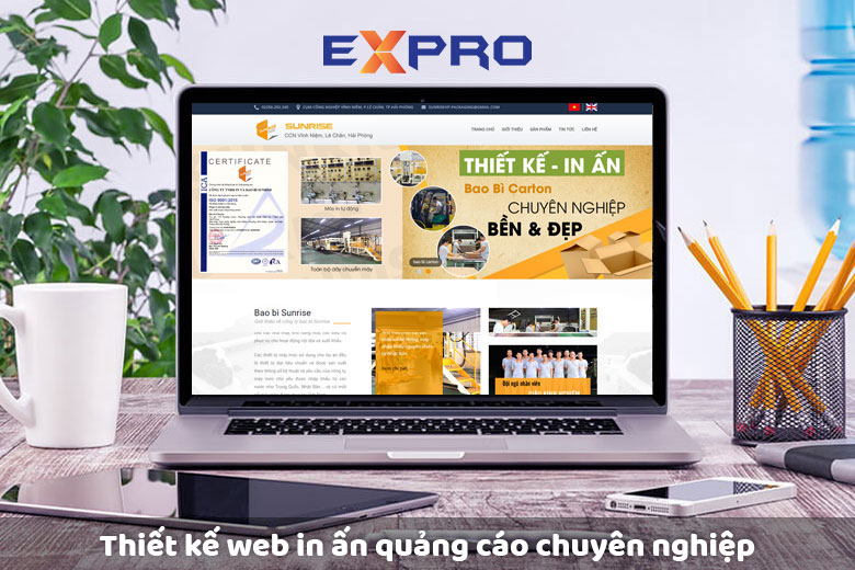 Thiết kế web in ấn chuyên nghiệp