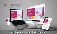 Sai lầm cần tránh khi làm website