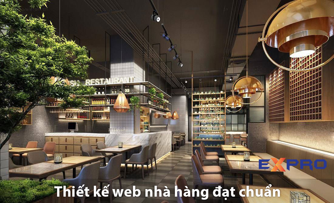 Thiết kế web nhà hàng chuẩn