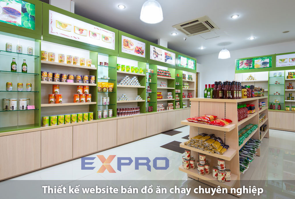 Thiết kế web bán đồ ăn chay giá rẻ giao diện đẹp mắt mang phong cách riêng