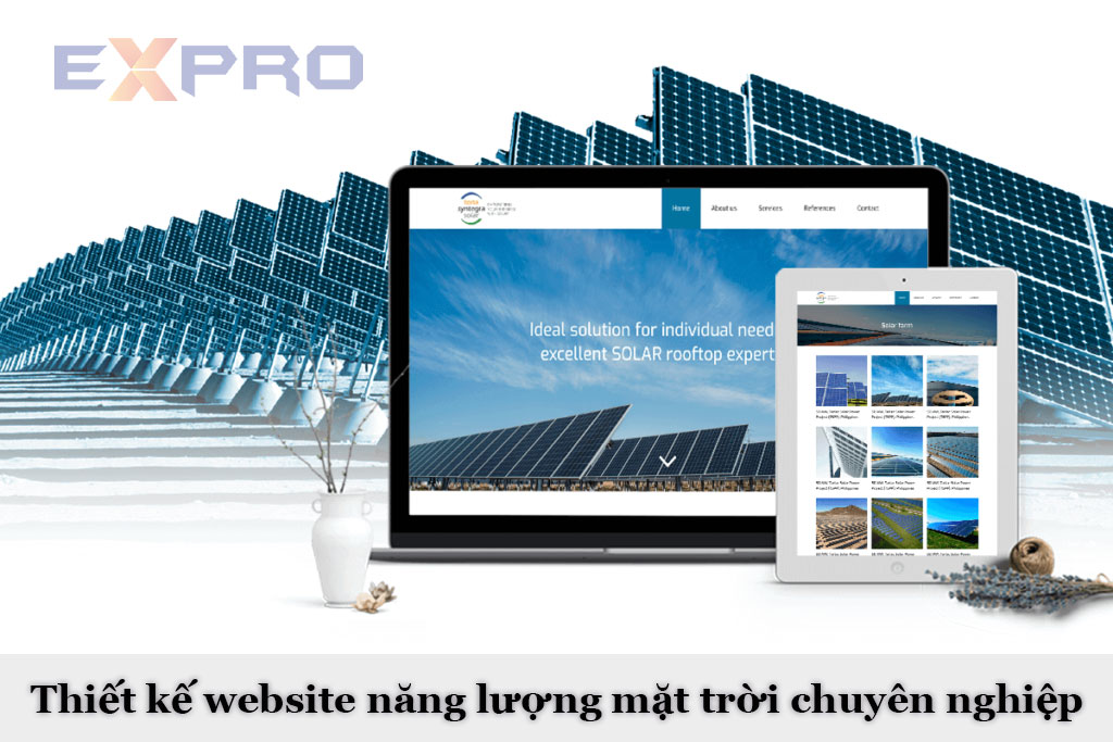 Thiết kế website năng lượng mặt trời chuyên nghiệp giá tốt nhất thị trường