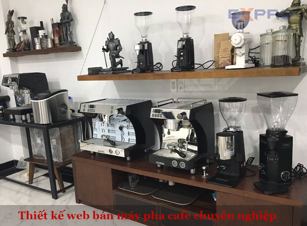 Thiết kế website bán máy pha cà phê (Cafe) chuyên nghiệp nhanh chóng