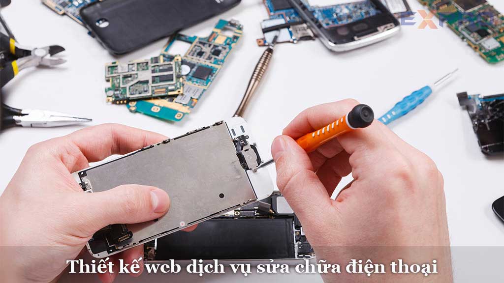 thiết kế web sửa chữa điện thoại 