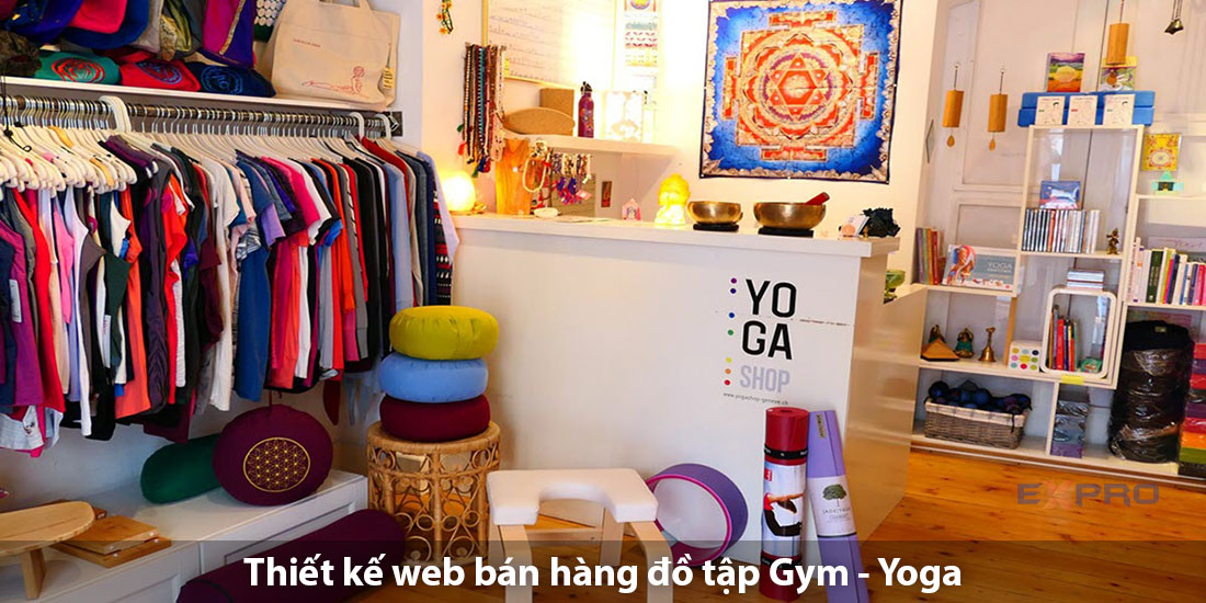 Thiết kế website bán đồ tập gym, yoga chuyên nghiệp, giao diện độc quyền