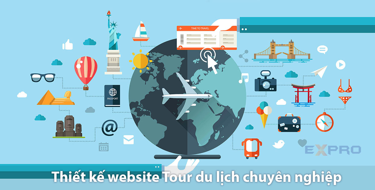 Thiết kế website tour du lịch chuyên nghiệp giao diện độc quyền